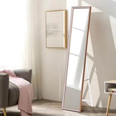 ModernHome GH-M2927 Stojacie zrkadlo 147 × 37 cm, hliníkový rám