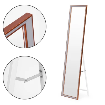 ModernHome GH-M2927 Stojacie zrkadlo 147 × 37 cm, hliníkový rám