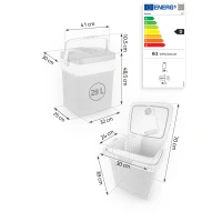 Berdsen 3827 Icemax ECO 29 l prenosná chladiaca taška do auta, tmavošedá