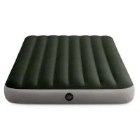 Intex 64108-68612 Nafukovací matrace s pístovou pumpou 191×137×25 cm, zelená