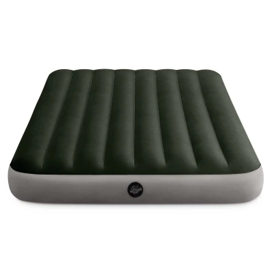 Intex 64108-68612 Nafukovací matrace s pístovou pumpou 191×137×25 cm, zelená