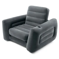 Intex 66551 Rozkládací nafukovací křeslo pro jednoho, šedé
