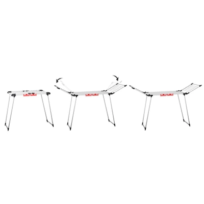 Massido 688300 Stojanový sušák na prádlo Debora 19 m, bílý 