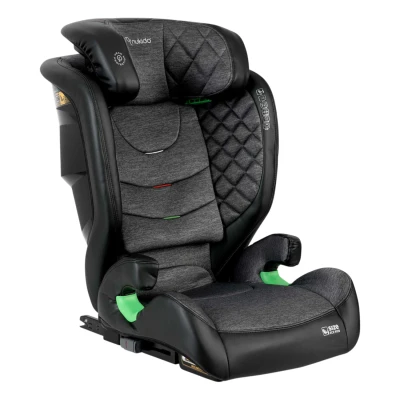 Autosedačka Nukido 710002 Louis ISOFIX 15-36 kg, 100-150 cm, čierna a sivá