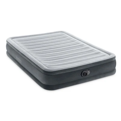 Intex 67768ND Nafukovacia matrac s integrovanou elektrickou pumpou 191 x 137 x 33 cm, sivá