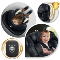 Nukido 710120 Autosedačka Aero Line ISOFIX, i-Size 40-150 cm, 0-12 let, černá
