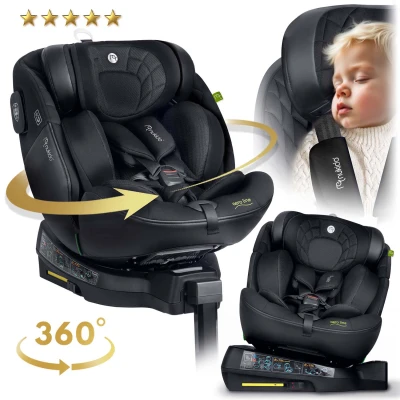 Nukido 710120 Autosedačka Aero Line ISOFIX, i-Size 40-150 cm, 0-12 let, černá
