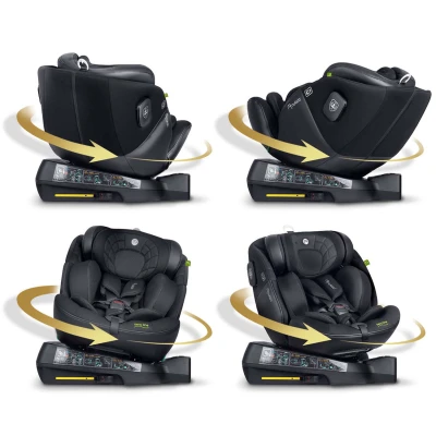 Nukido 710120 Autosedačka Aero Line ISOFIX, i-Size 40-150 cm, 0-12 let, černá