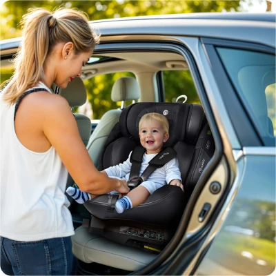 Nukido 710120 Autosedačka Aero Line ISOFIX, i-Size 40-150 cm, 0-12 let, černá