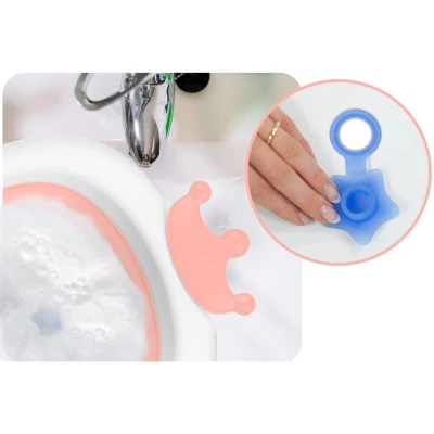 Ricokids RK-280 Cestovní vanička pro miminka s polštářkem, bílo-růžová