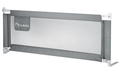Nukido NK-227 Ochranná zábrana na postel 180 cm, šedá