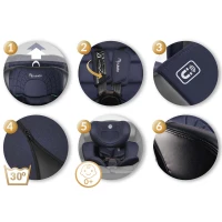 Autosedačka Nukido 710121 Aero Line ISOFIX, i-Size 40-150 cm, 0-12 rokov, čierna a modrá