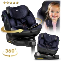 Autosedačka Nukido 710121 Aero Line ISOFIX, i-Size 40-150 cm, 0-12 rokov, čierna a modrá