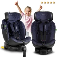 Autosedačka Nukido 710121 Aero Line ISOFIX, i-Size 40-150 cm, 0-12 rokov, čierna a modrá