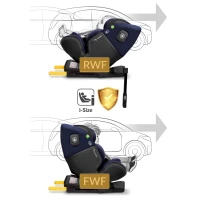 Autosedačka Nukido 710121 Aero Line ISOFIX, i-Size 40-150 cm, 0-12 rokov, čierna a modrá