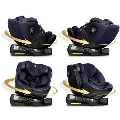 Autosedačka Nukido 710121 Aero Line ISOFIX, i-Size 40-150 cm, 0-12 rokov, čierna a modrá