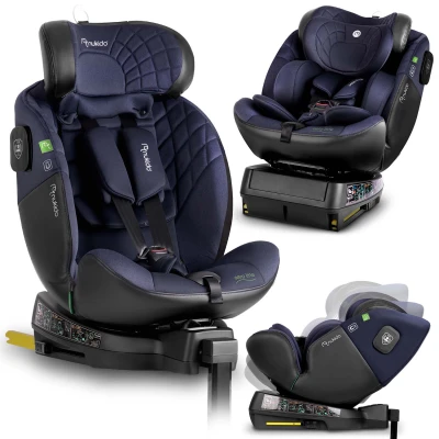 Autosedačka Nukido 710121 Aero Line ISOFIX, i-Size 40-150 cm, 0-12 rokov, čierna a modrá