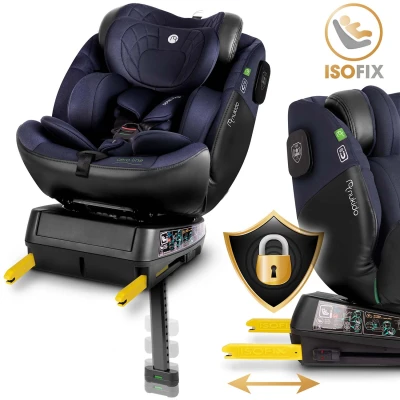 Autosedačka Nukido 710121 Aero Line ISOFIX, i-Size 40-150 cm, 0-12 rokov, čierna a modrá