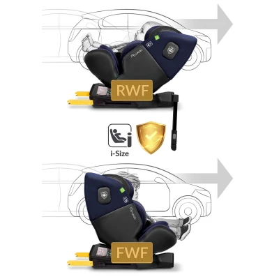 Autosedačka Nukido 710121 Aero Line ISOFIX, i-Size 40-150 cm, 0-12 rokov, čierna a modrá
