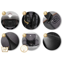 Nukido 710100 Autosedačka Prestige Line ISOFIX, i-Size 40-150 cm, 0-36 kg, černo-šedá