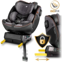 Nukido 710100 Autosedačka Prestige Line ISOFIX, i-Size 40-150 cm, 0-36 kg, černo-šedá