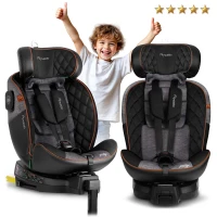 Nukido 710100 Autosedačka Prestige Line ISOFIX, i-Size 40-150 cm, 0-36 kg, černo-šedá