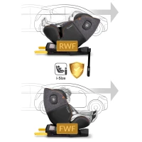 Nukido 710100 Autosedačka Prestige Line ISOFIX, i-Size 40-150 cm, 0-36 kg, černo-šedá