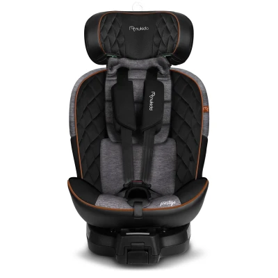 Nukido 710100 Autosedačka Prestige Line ISOFIX, i-Size 40-150 cm, 0-36 kg, černo-šedá