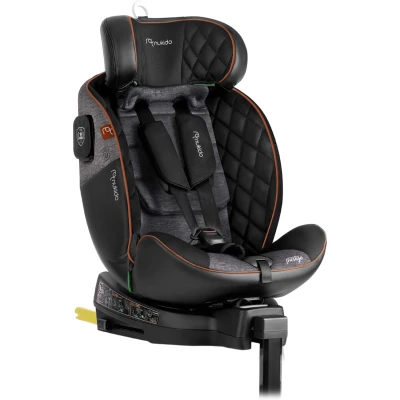 Nukido 710100 Autosedačka Prestige Line ISOFIX, i-Size 40-150 cm, 0-36 kg, černo-šedá