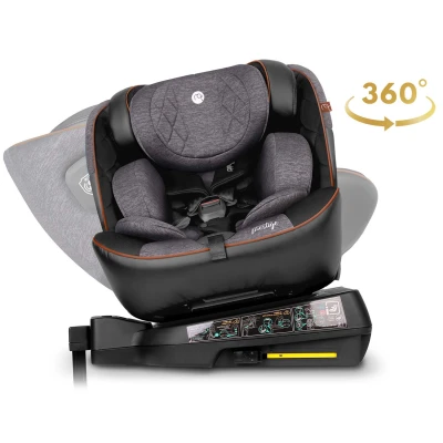 Nukido 710100 Autosedačka Prestige Line ISOFIX, i-Size 40-150 cm, 0-36 kg, černo-šedá