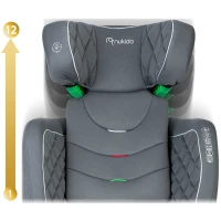 Nukido 710001 Autosedačka Louis ISOFIX 15 - 36 kg, 100-150 cm, šedá 
