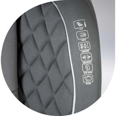 Nukido 710001 Autosedačka Louis ISOFIX 15 - 36 kg, 100-150 cm, šedá 