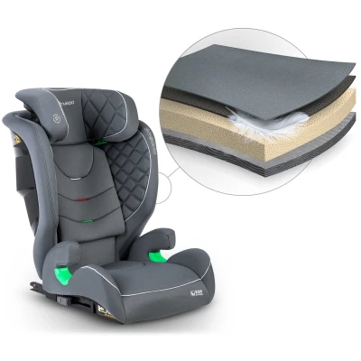 Nukido 710001 Autosedačka Louis ISOFIX 15 - 36 kg, 100-150 cm, šedá 