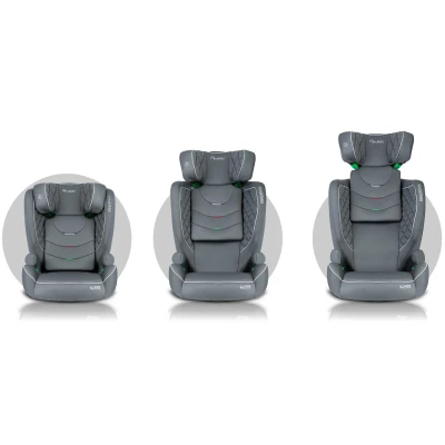 Nukido 710001 Autosedačka Louis ISOFIX 15 - 36 kg, 100-150 cm, šedá 
