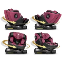 Autosedačka Nukido 710102 Prestige Line ISOFIX, i-Size 40-150 cm, 0-36 kg, čierna a ružová 