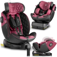 Autosedačka Nukido 710102 Prestige Line ISOFIX, i-Size 40-150 cm, 0-36 kg, čierna a ružová 