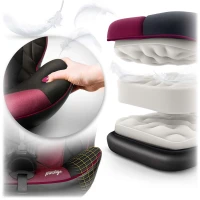 Autosedačka Nukido 710102 Prestige Line ISOFIX, i-Size 40-150 cm, 0-36 kg, čierna a ružová 