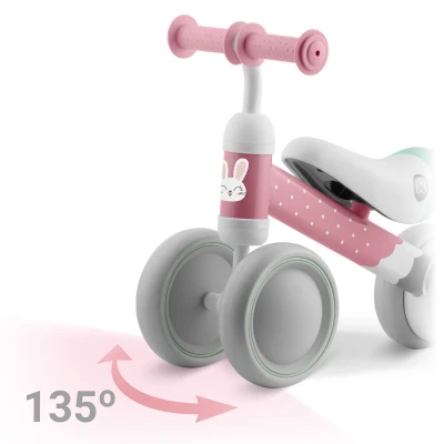 Ricokids 760600 Trojkolový balančný bicykel pre deti, ružový