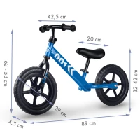 Ricokids 760701 Detská balančná bicykel, modrá