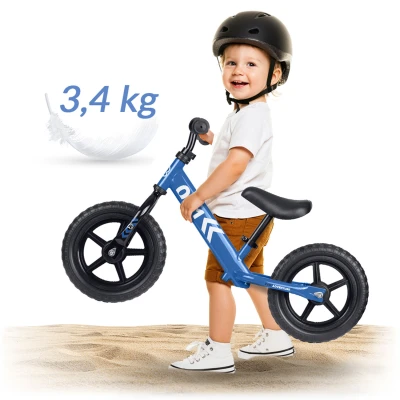Ricokids 760701 Detská balančná bicykel, modrá
