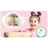 Ricokids 760503 FUNNU detský balančný bicykel, ružový