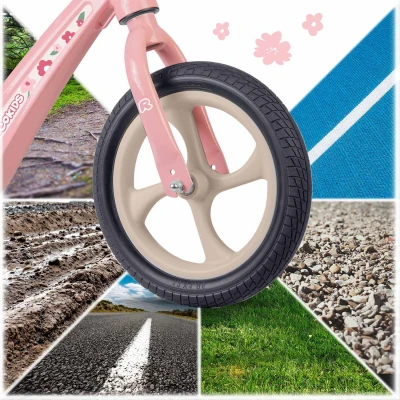 Ricokids 760503 FUNNU detský balančný bicykel, ružový