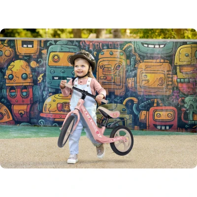 Ricokids 760503 FUNNU detský balančný bicykel, ružový