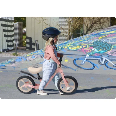 Ricokids 760503 FUNNU detský balančný bicykel, ružový