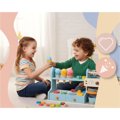 Nukido NK-880 Dřevěná kavárna a zmrzlinárna 