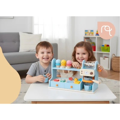 Nukido NK-880 Dřevěná kavárna a zmrzlinárna 