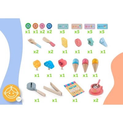 Nukido NK-880 Dřevěná kavárna a zmrzlinárna 