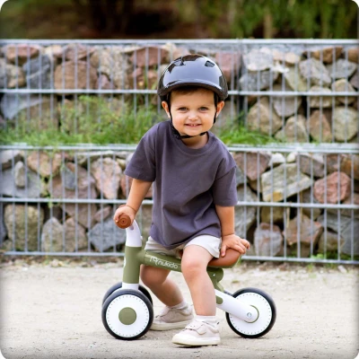 Nukido NK-603 Detský balančný bicykel, biely a zelený