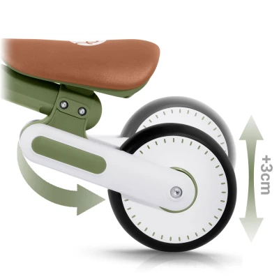 Nukido NK-603 Detský balančný bicykel, biely a zelený