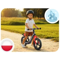 Ricokids 760501 Dětské odrážedlo FUNNU, černo-červený